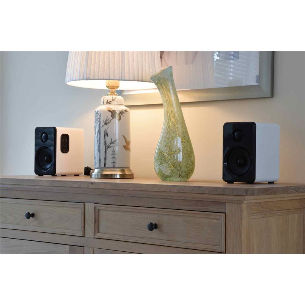 Active Bluetooth Bookshelf Speakers - White - ABS35WHT