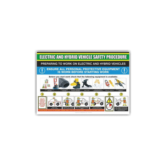 EV / Hybrid Vehicle - Preparing to Work Poster