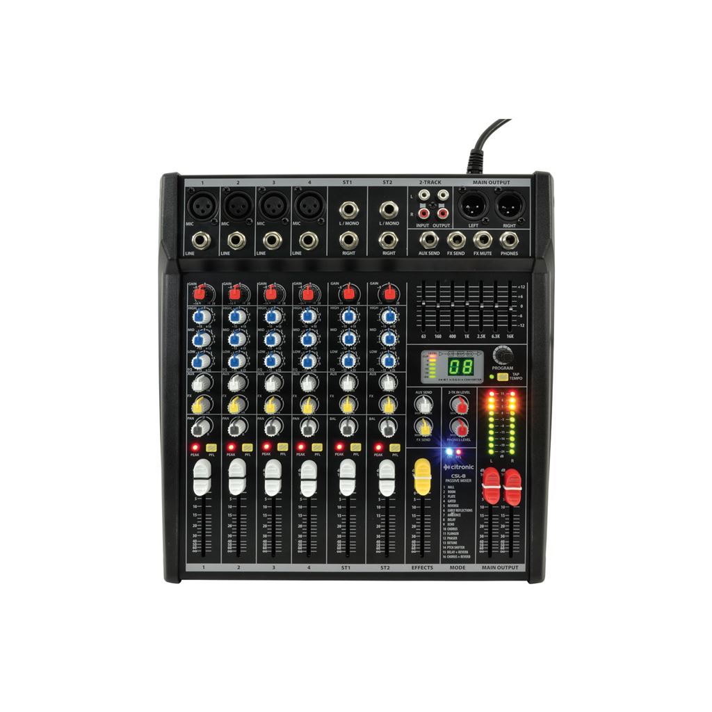 CSL Series Compact Mixing Consoles with DSP - CSL-8 8 input