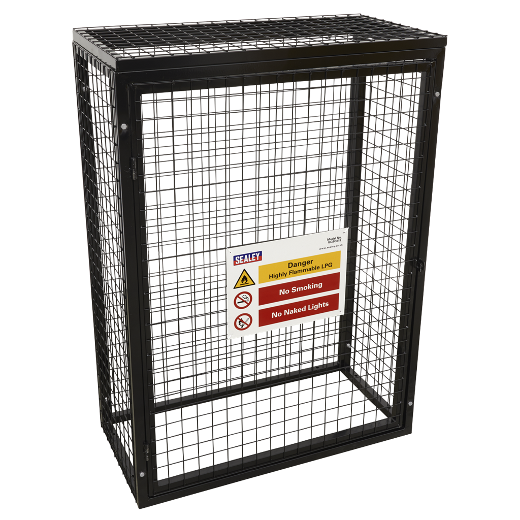 Safety Cage - 3 x 19kg Gas Cylinders