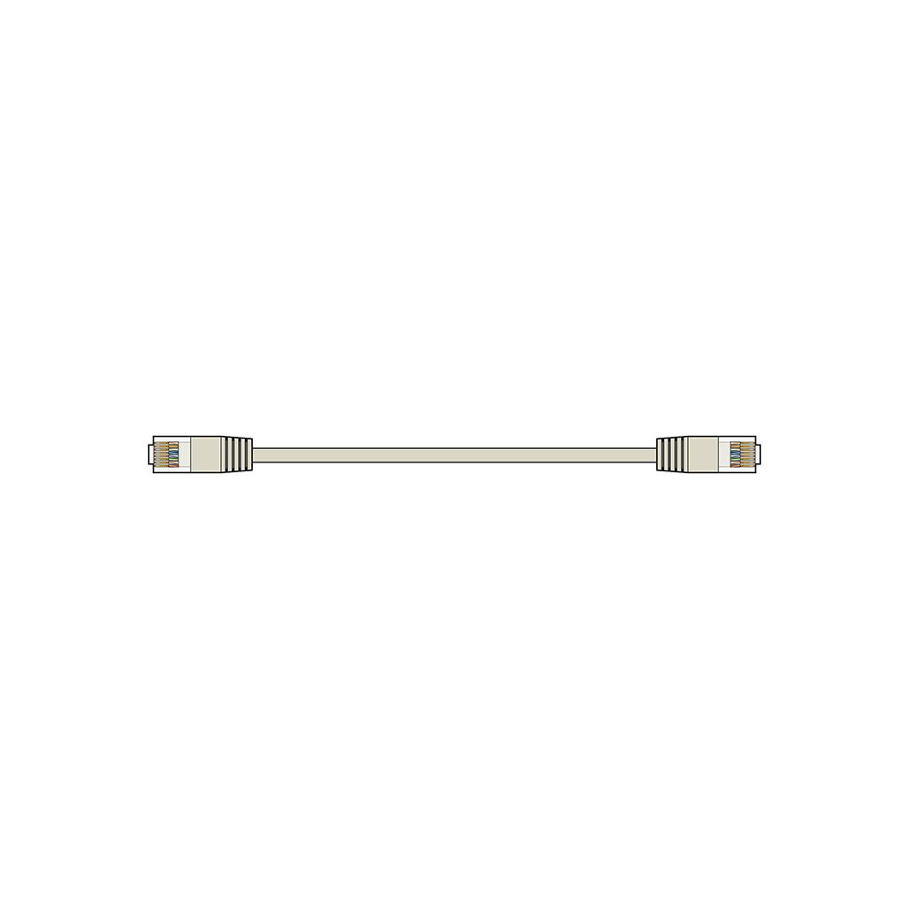 Cat5e UTP RJ45 Network Patch Leads - plug to plug 0.5m