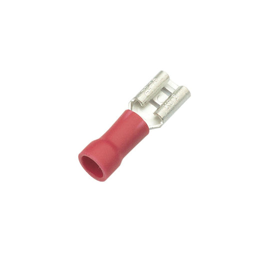 Crimp terminal, female blade, 0.5 - 1.5mm&Oslash; cable, Red, 2.8mm