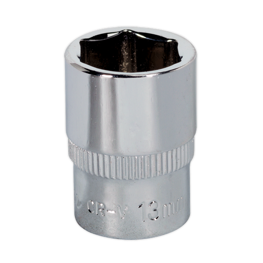 WallDrive&#174; Socket 13mm 1/4"Sq Drive Fully Polished