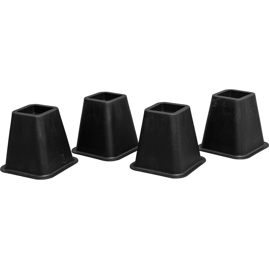 Aidapt 150mm (6") Bed, Chair and Furniture Raisers Set of 4 Extra Wide Base