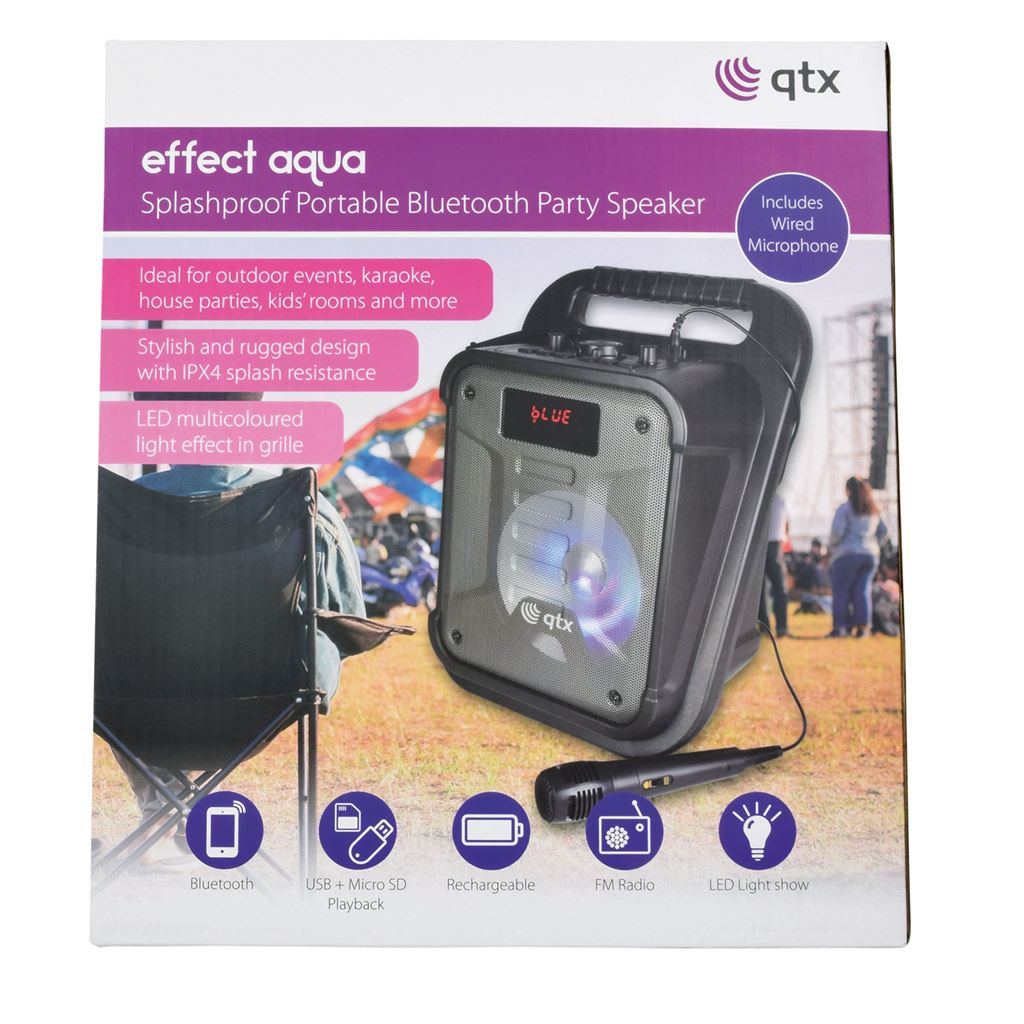 Effect Aqua: 20W Splashproof Bluetooth Party Speaker