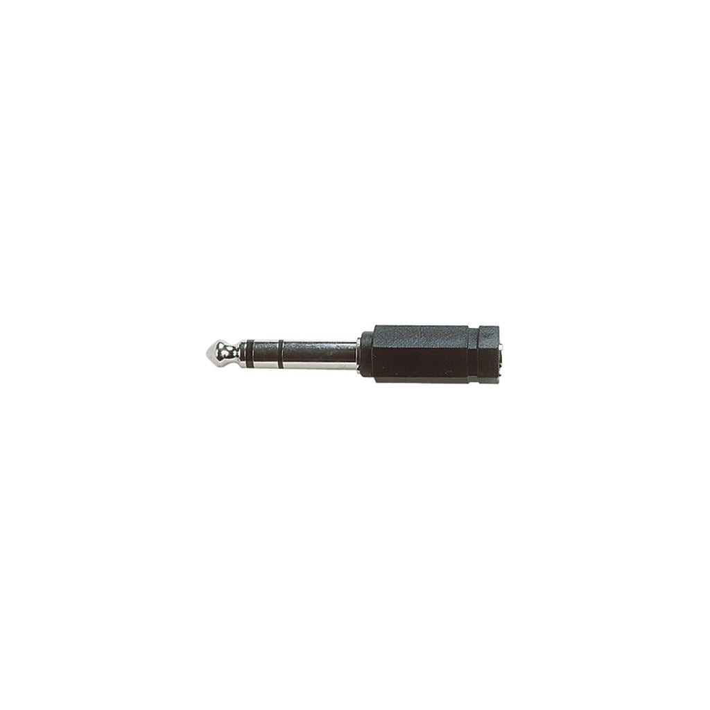 6.35 mm Stereo Plug to 3.5 mm Stereo Socket Adaptor