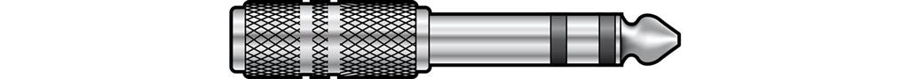 Adaptors 6.3mm Stereo Jack Plug – 3.5mm Stereo Jack Socket