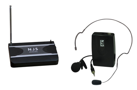 New Jersey Sound 174.1 MHz VHF Head Band Radio Microphone System