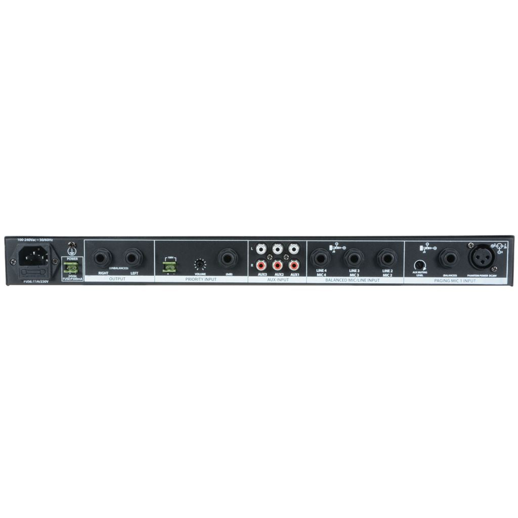 1U Mic/Line Rack Mixer - ML432 4mic+3aux