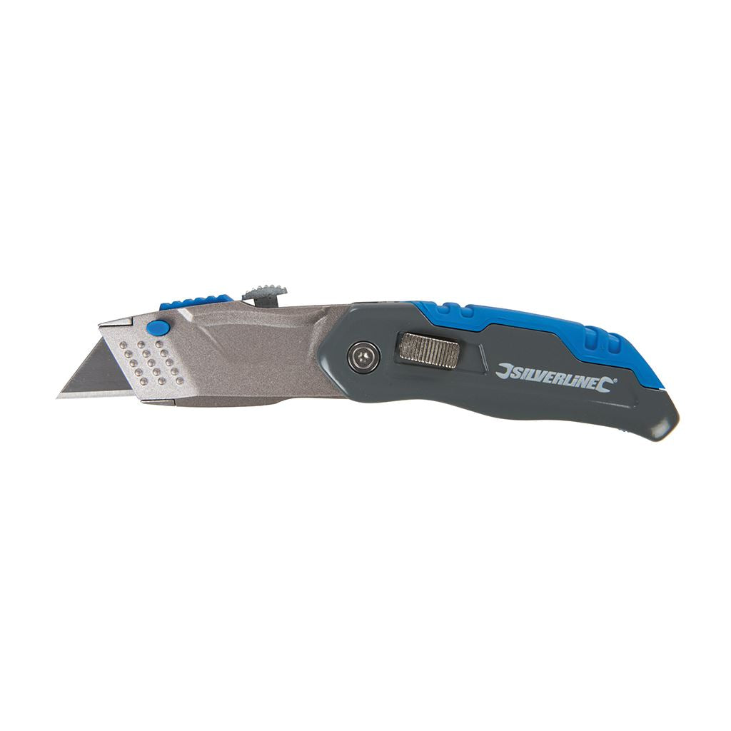 Silverline Retractable Folding Knife - 165mm
