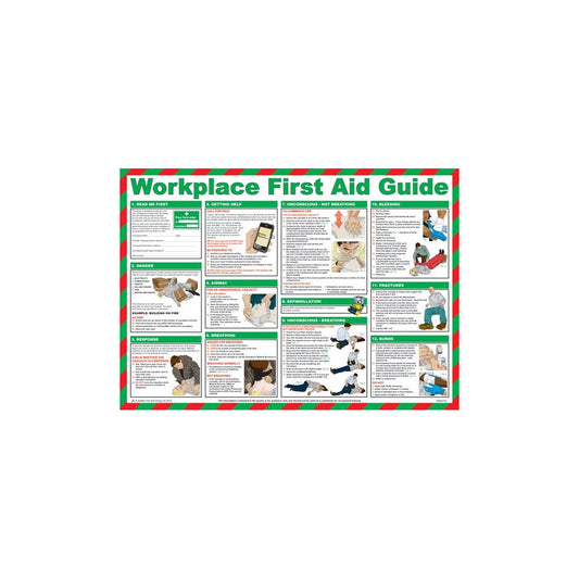 Workplace First Aid Guide Poster - 59cm x 42cm