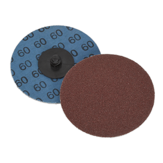 Quick-Change Sanding Disc &#216;75mm 60Grit Pack of 10