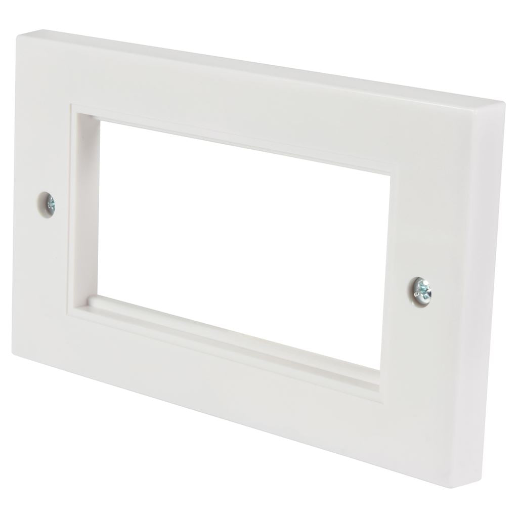 Double Gang Wall Plate Frame for 4 Modules