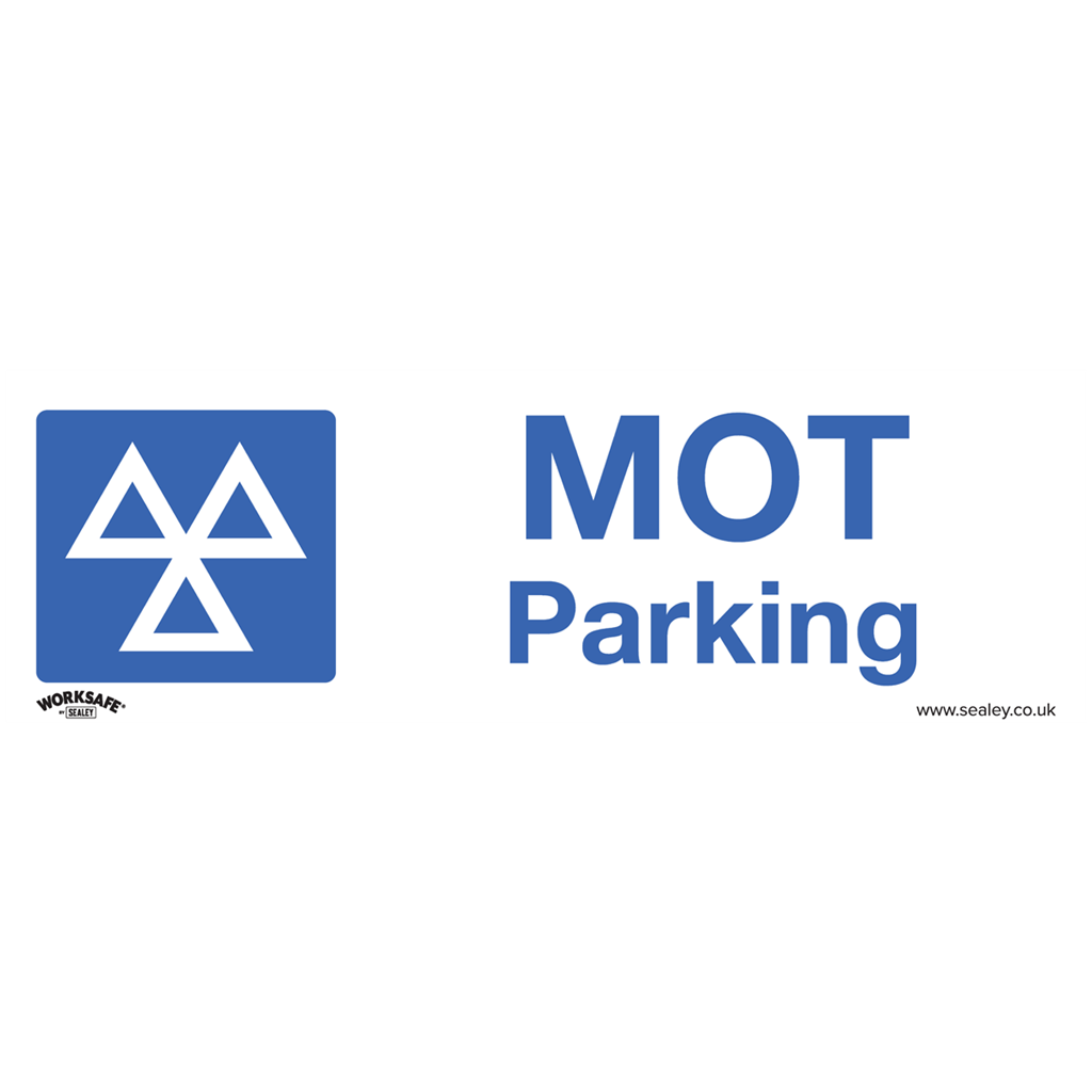 Warning Safety Sign - MOT Parking - Rigid Plastic