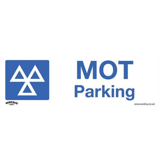 Warning Safety Sign - MOT Parking - Rigid Plastic