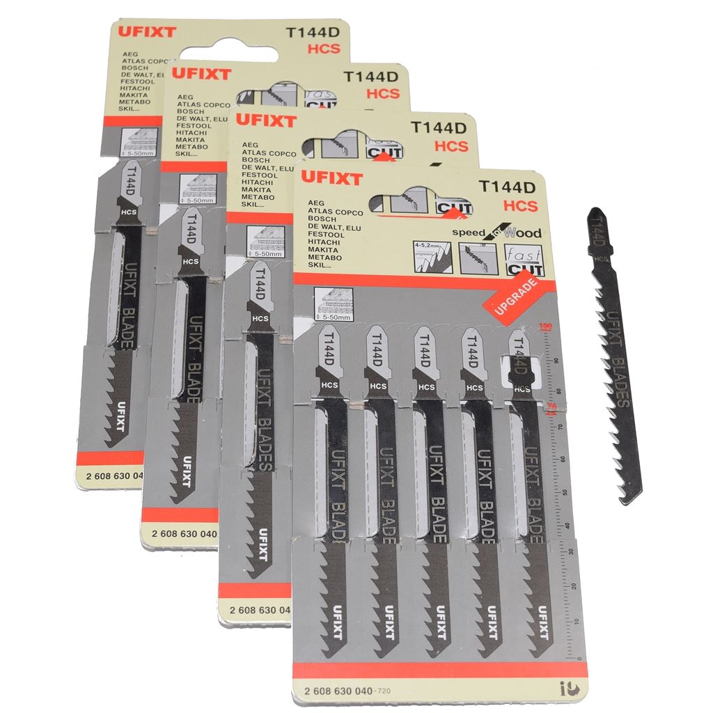 Jigsaw Blades T144D For High Speed Wood Cutting High Carbon Steel HCS 20 Pack