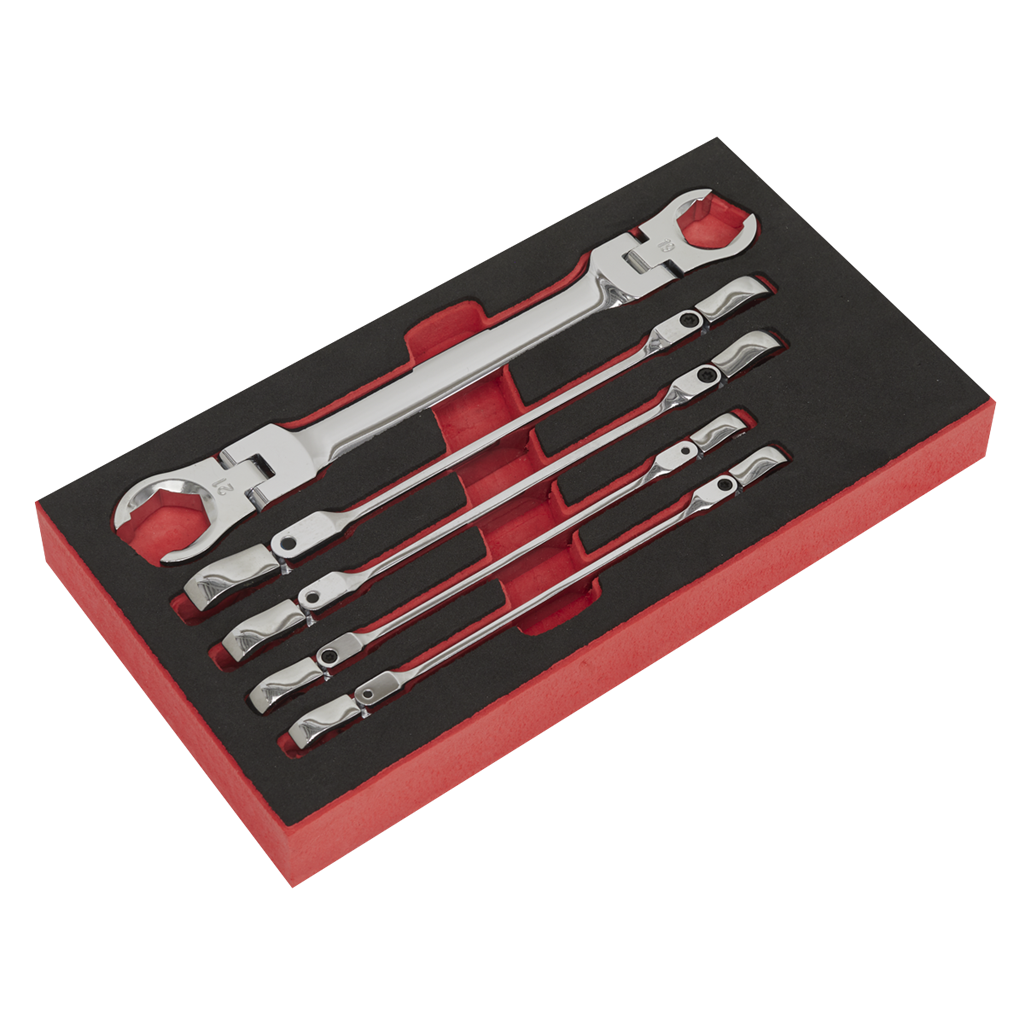 Flexi-Head Flare Nut Spanner Set 5pc