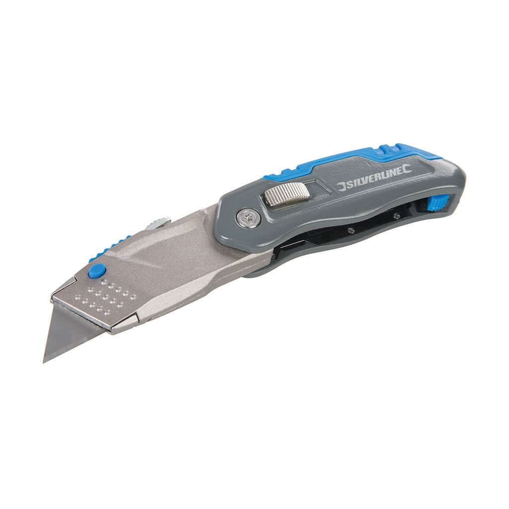 Silverline Retractable Folding Knife - 165mm