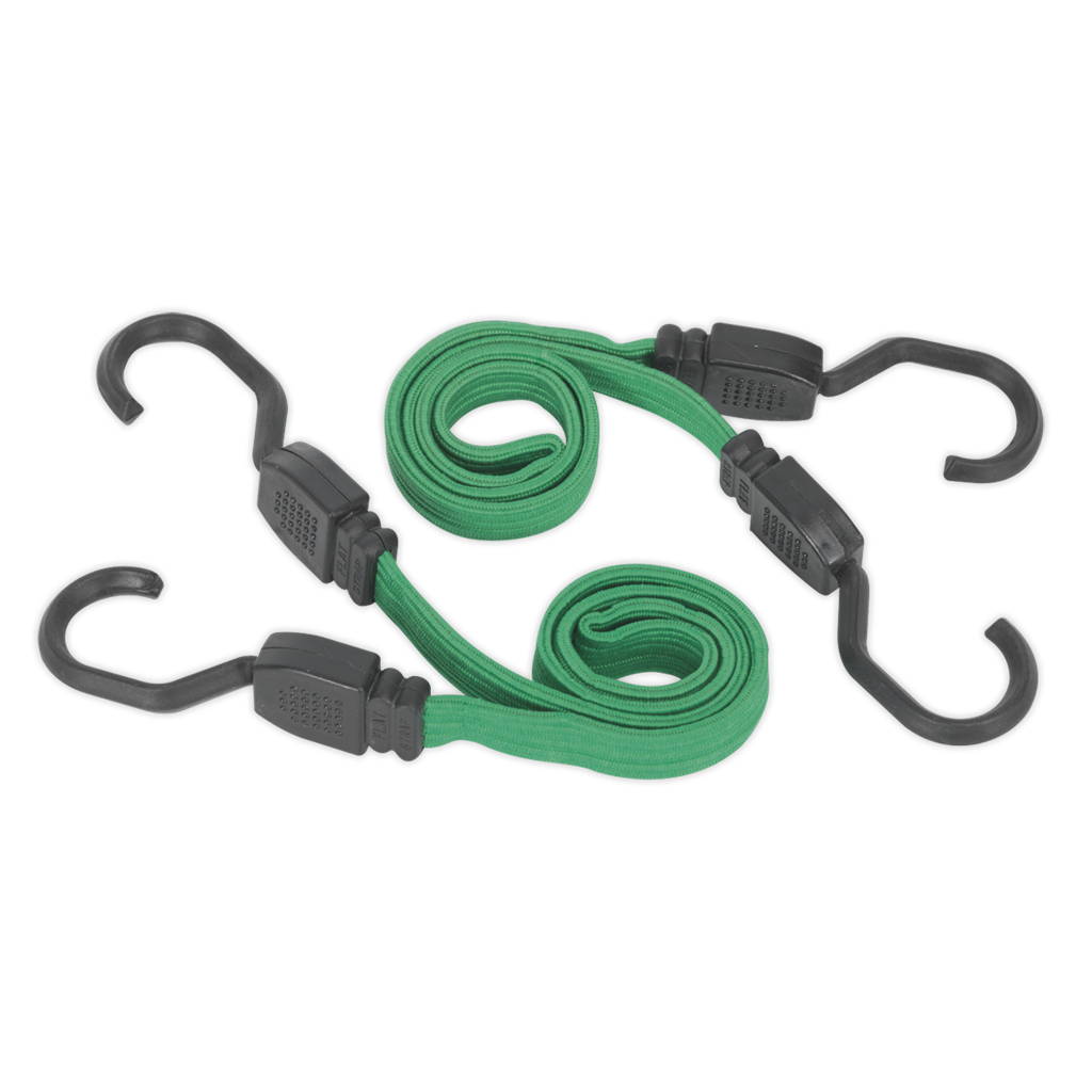 Flat Bungee Cord Set 2pc 610mm