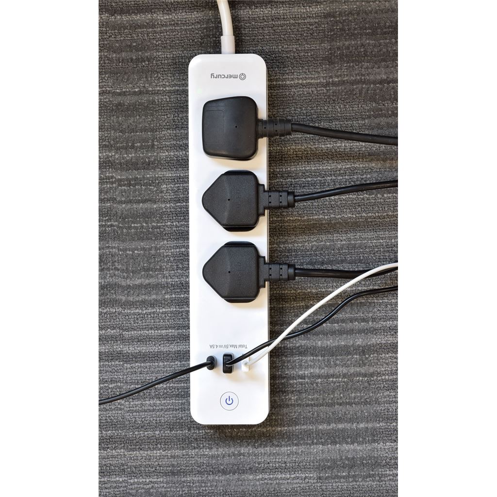 3-Gang WiFi Smart Power Strip with USB and Surge Protection - WF-E3