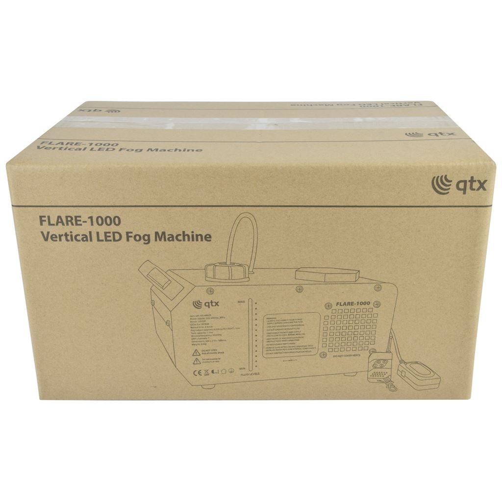 FLARE-1000: Vertical LED Fog Machine 1000W - Fogger