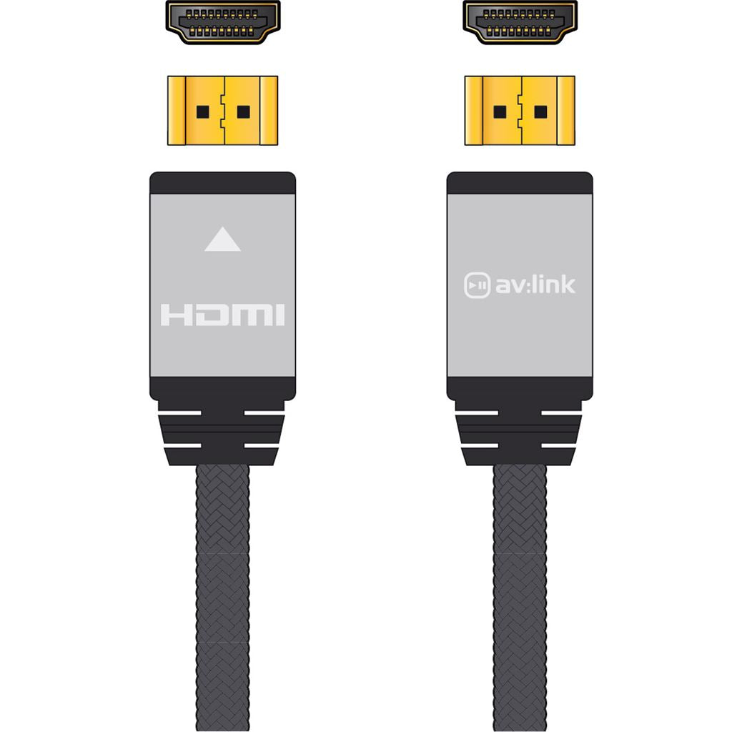 Premium Braided High Speed 4K UHD HDMI Leads with Ethernet - 10m Cable