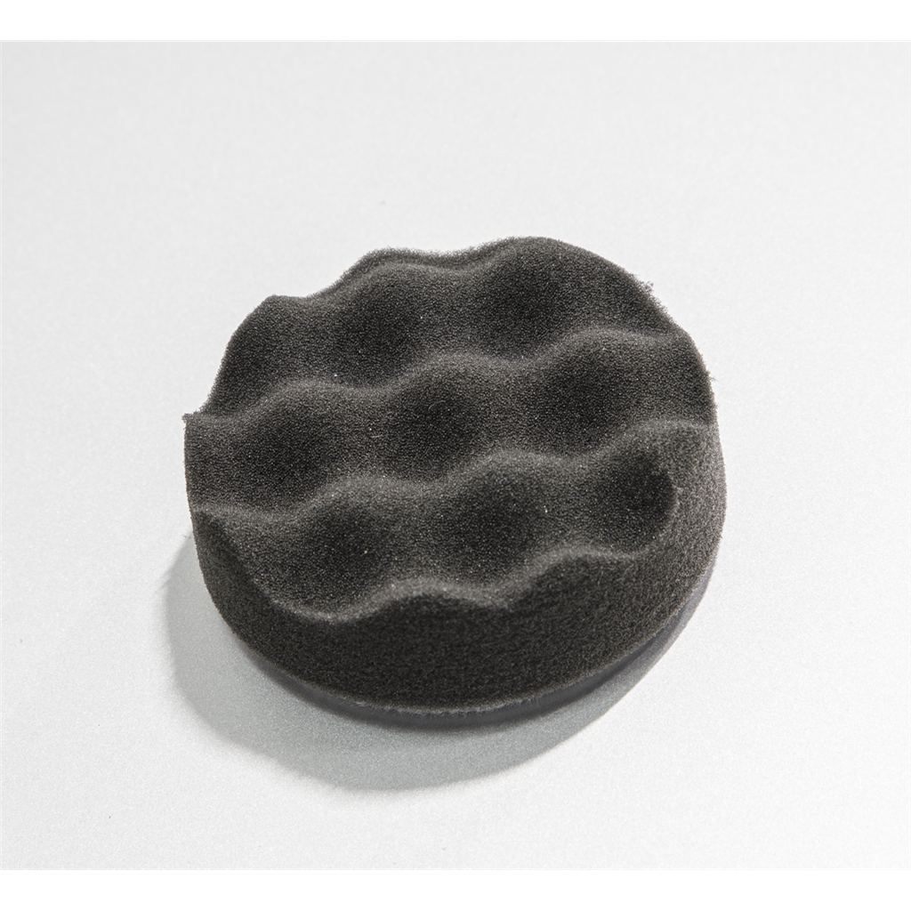 Buffing & Polishing Foam Head Hook-and-Loop &#216;80 x 25mm Black/Soft