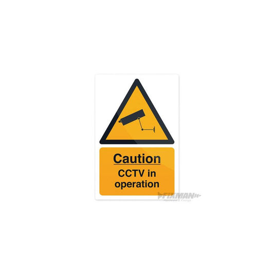 CCTV In Operation Sign - 200 x 300mm Self-Adhesive