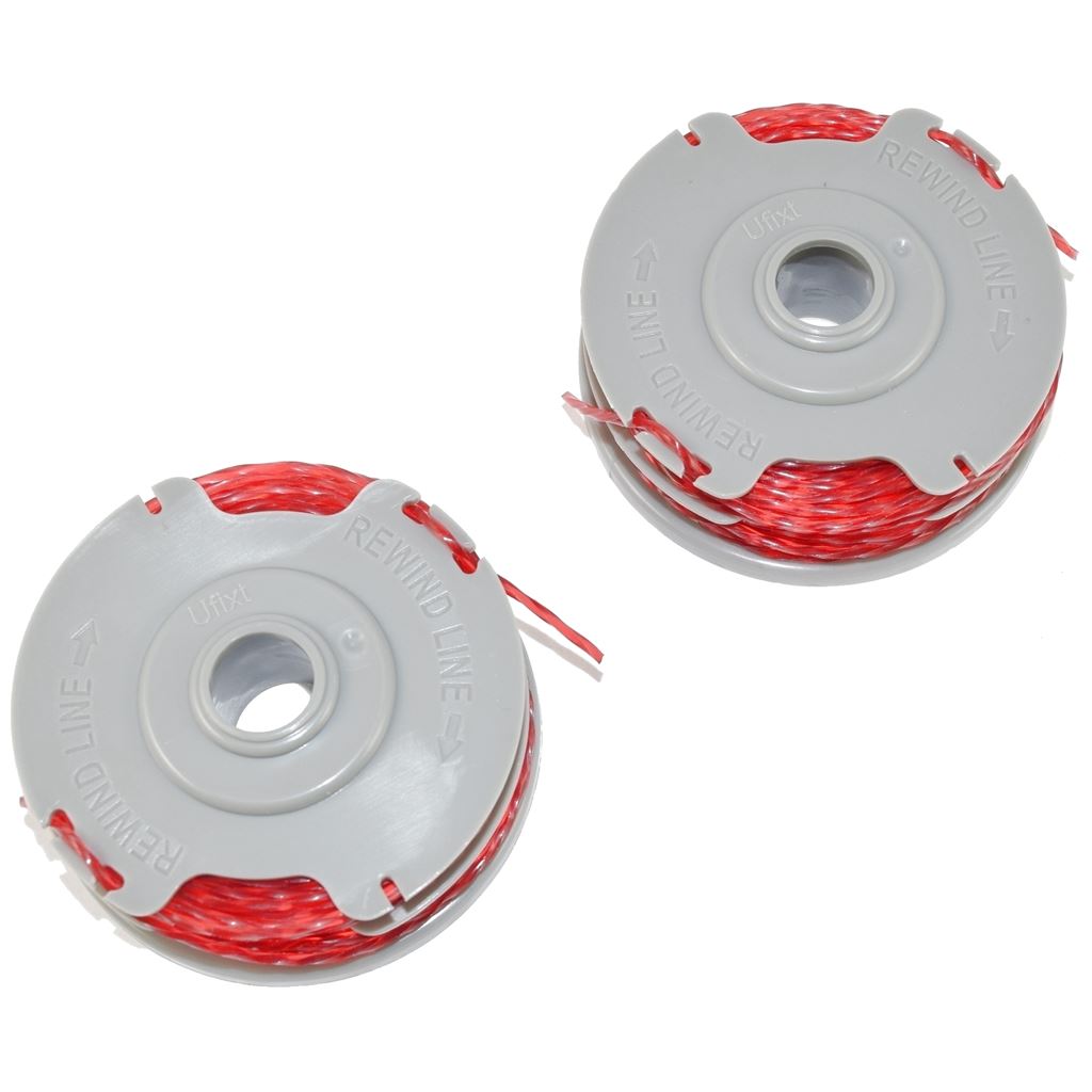 2 x Trimmer Strimmer Spool & Line Double Autofeed Compatible With Flymo FLY021