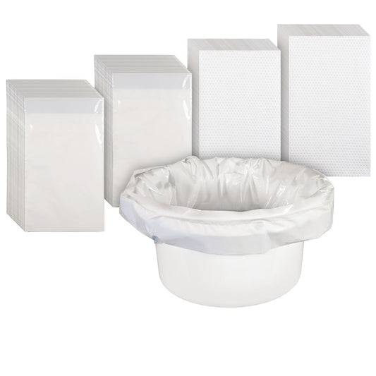 Commode Liners with Absorbent Pads - Box of 50