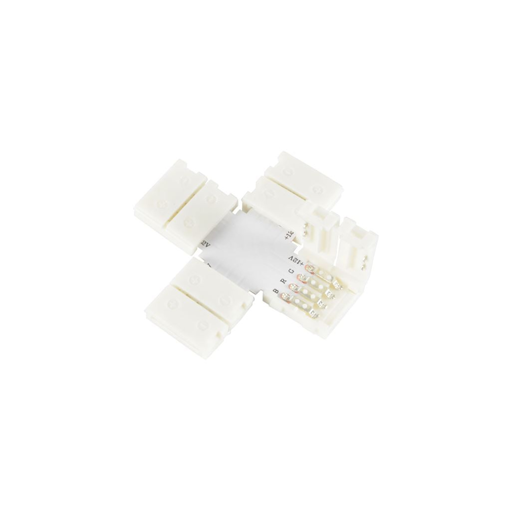 Professional RGB LED Tape Connectors - 12mm X - pack 5 - RGB12-X