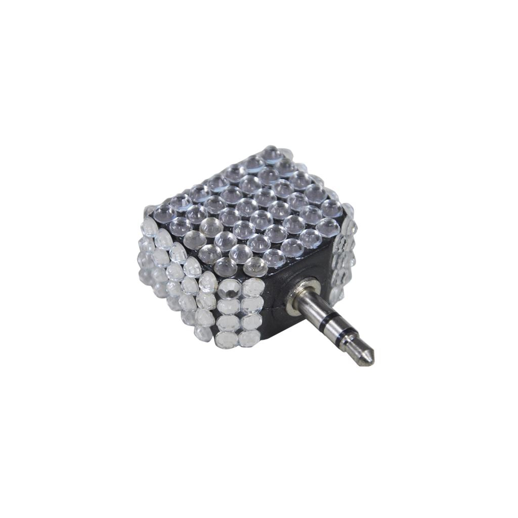 3.5 mm Stereo Plug to 2x 3.5 mm Stereo Sockets With Crystal Effect Adaptor