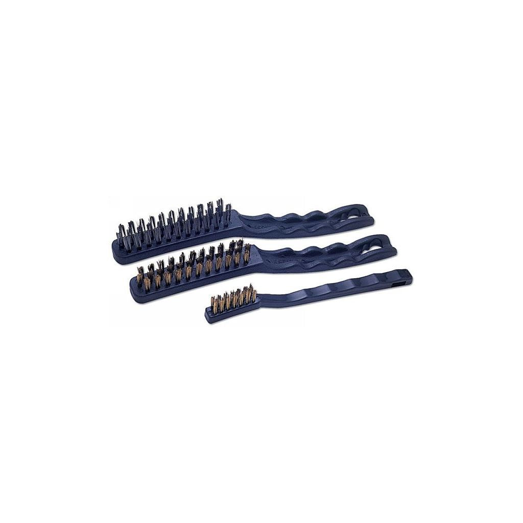 Wire Brush Set - 2 Types/2 Sizes - 3 Piece