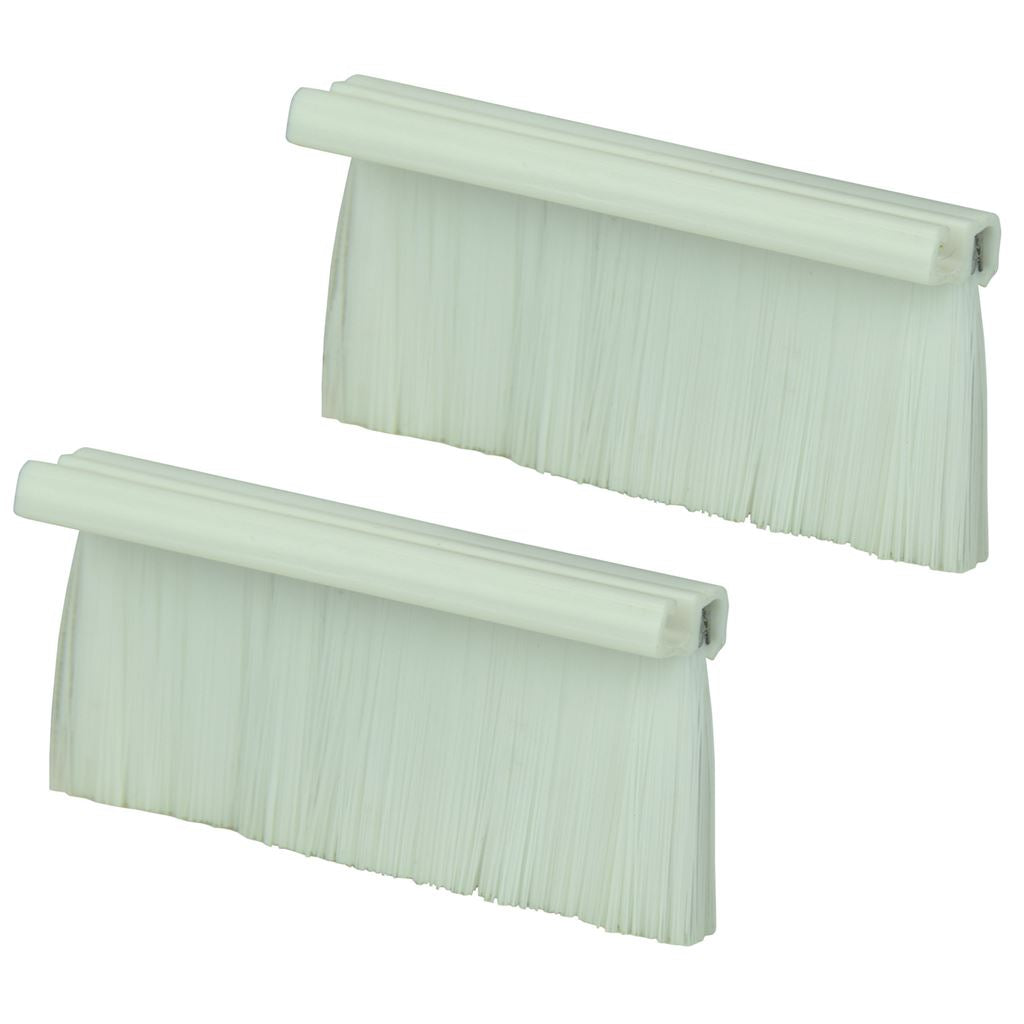 White Single Gang Wallplate Brushes