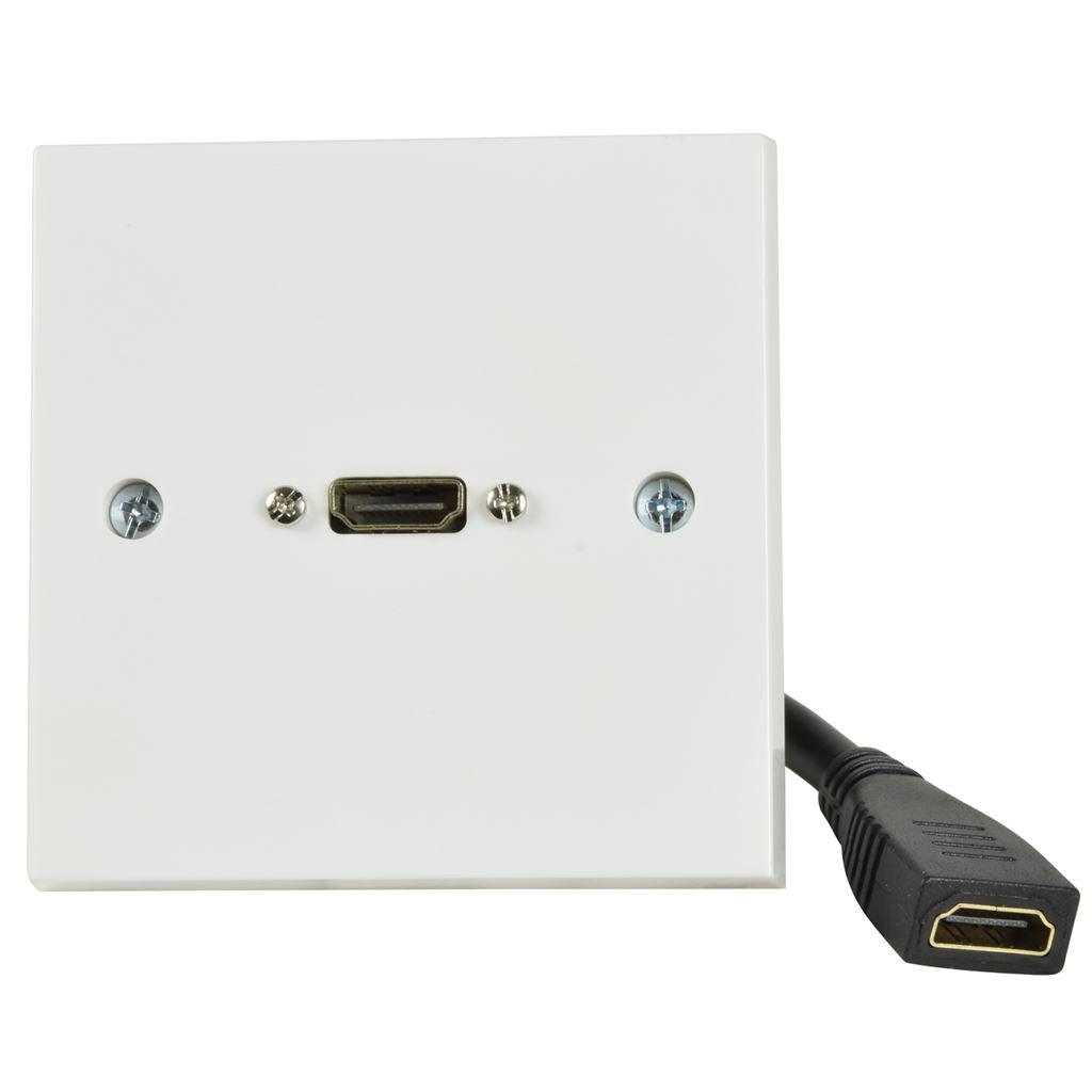 HDMI Wallplate with Female Tail