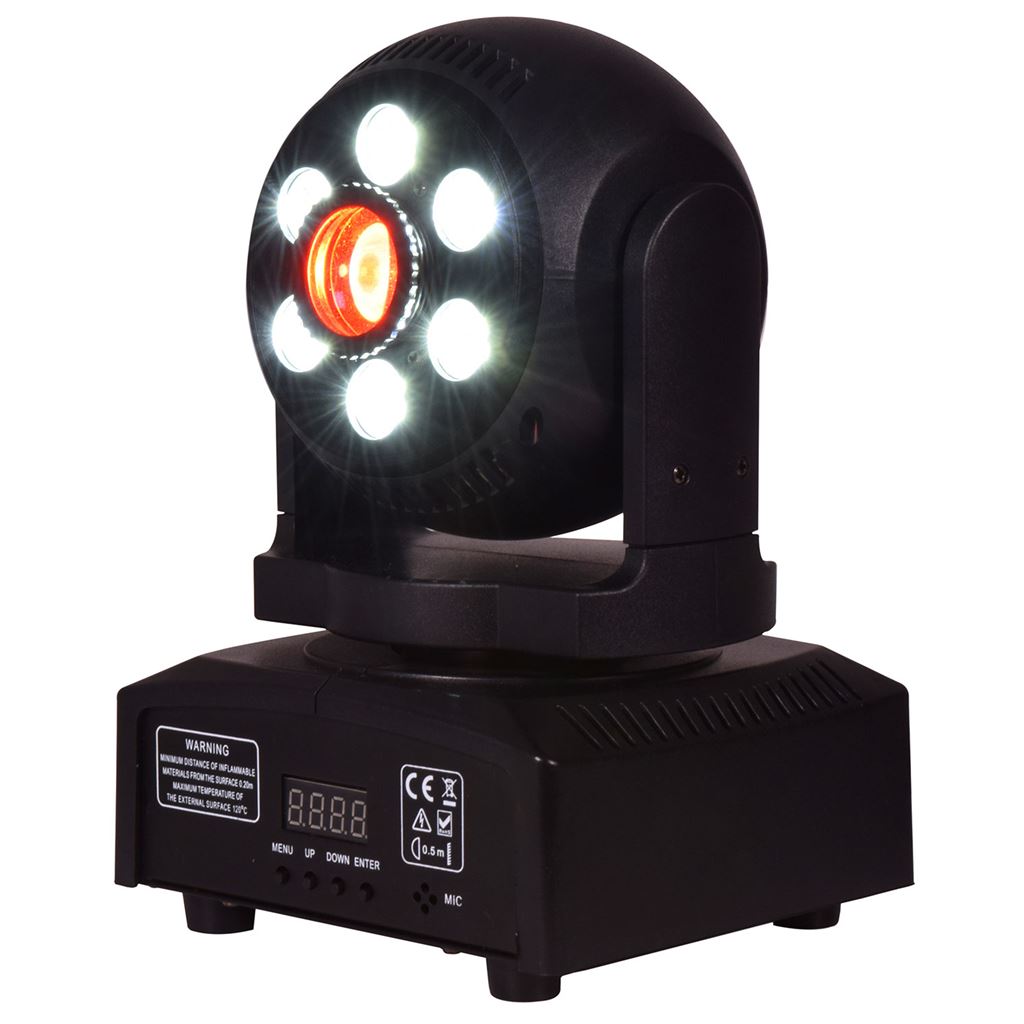 MHS-100G: 100W Spot-Wash LED Moving Head with GOBOs