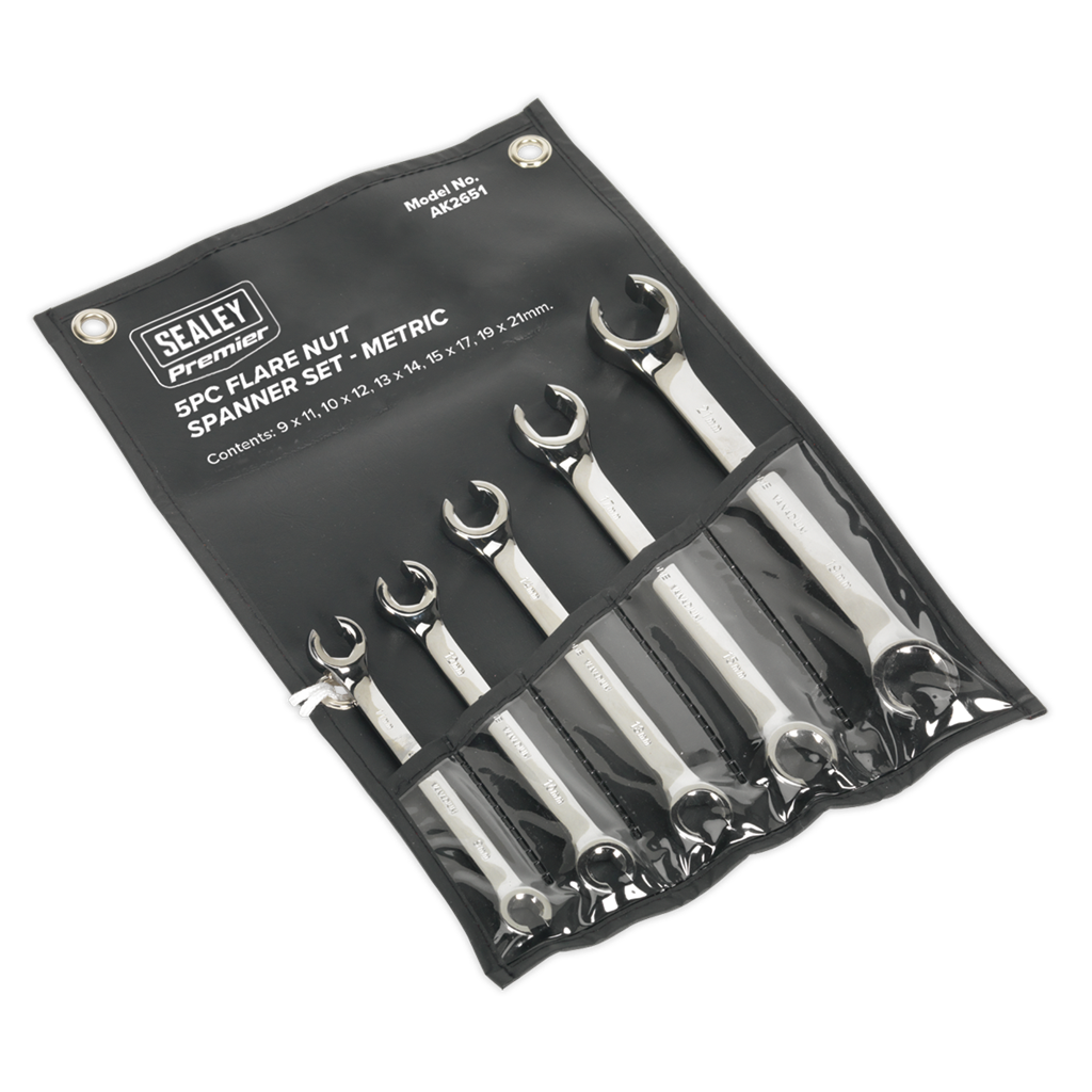 Flare Nut Spanner Set 5pc Metric