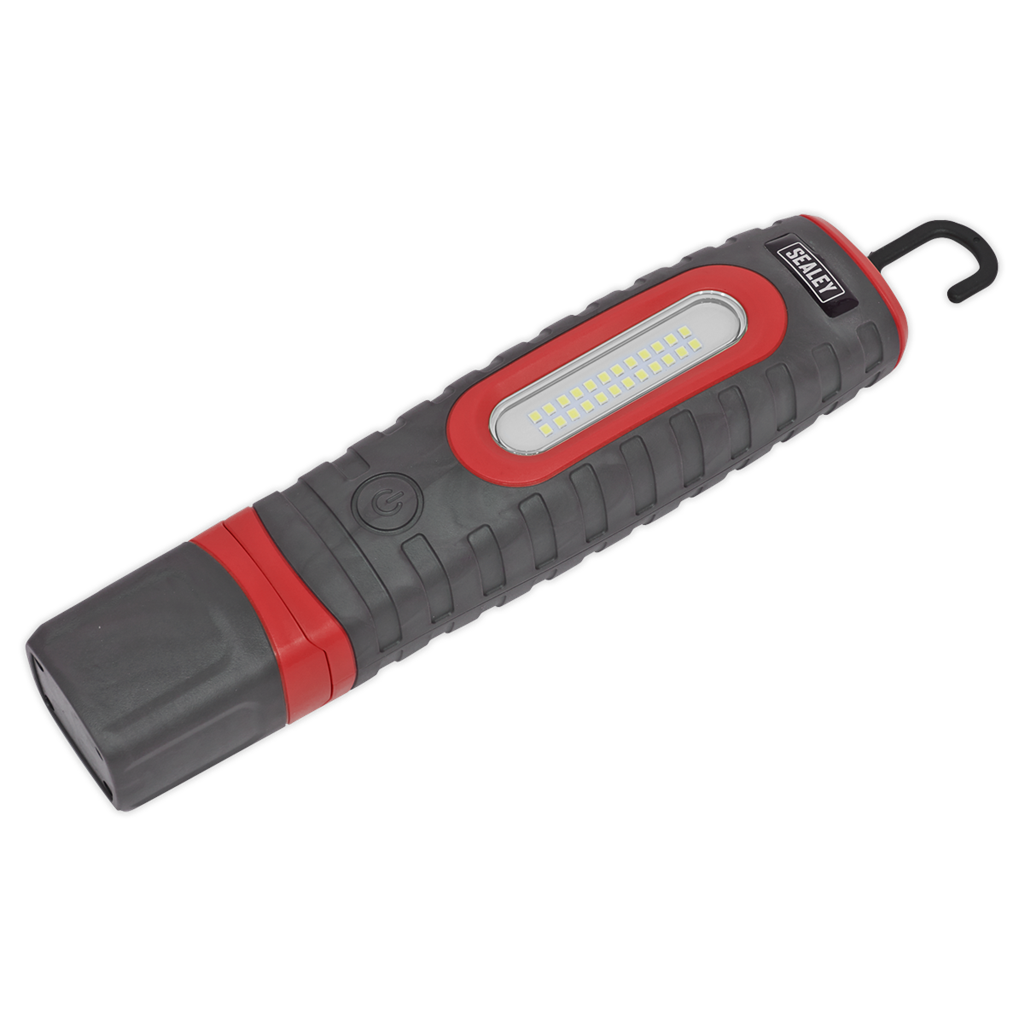 Rechargeable 360&#176; Inspection Light 24 SMD & 3W SMD LED Red 2 x Lithium-ion