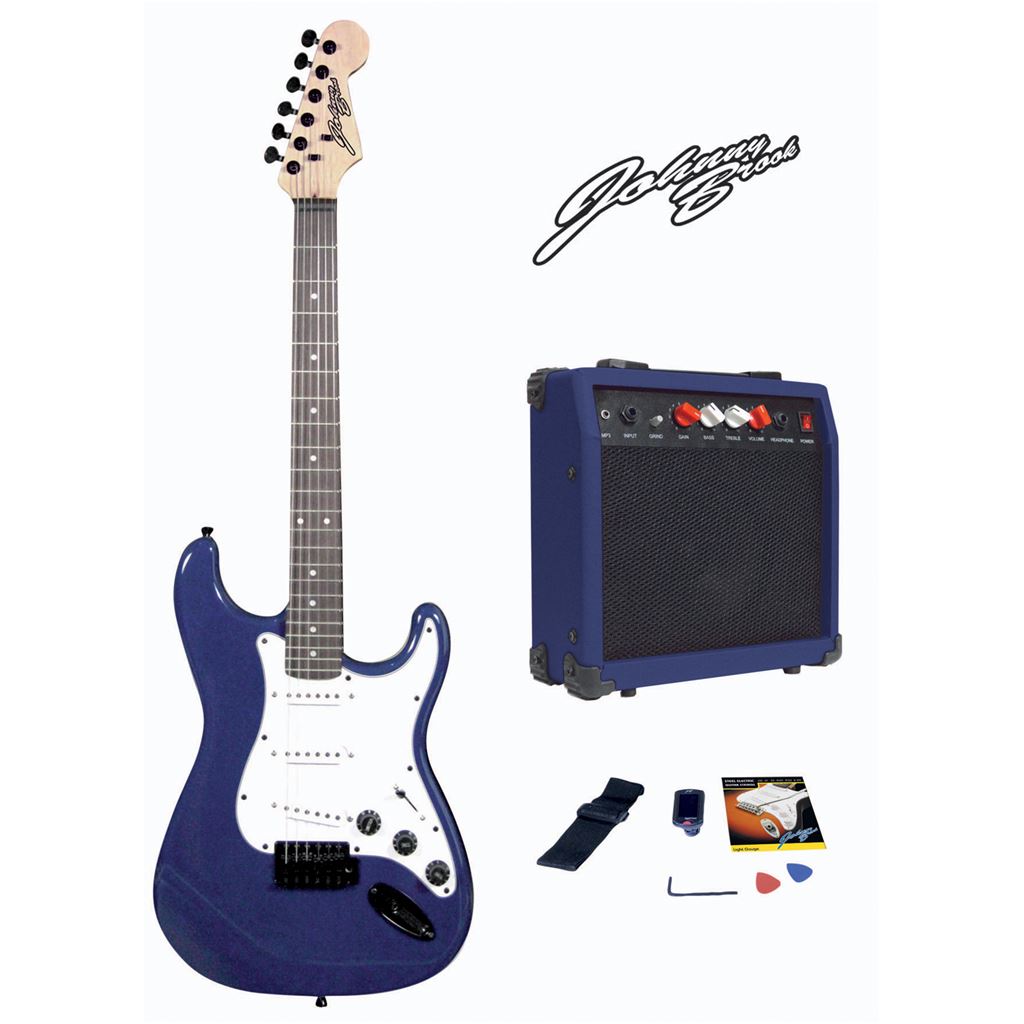 Johnny Brook Standard Guitar Kit with 20W Colour Coded Combo Amplifier