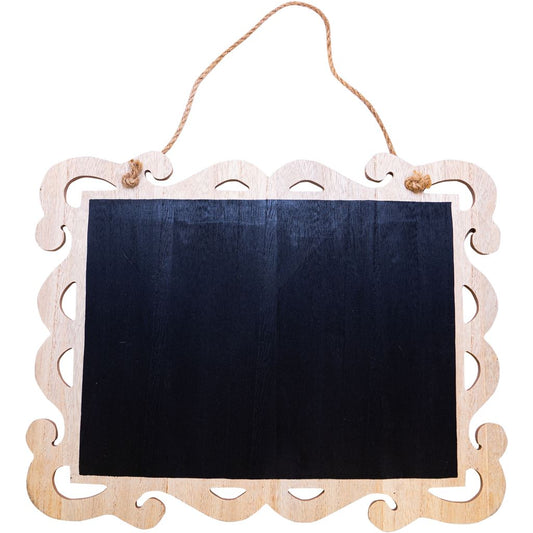 Wooden Hanging Chalkboard Sign