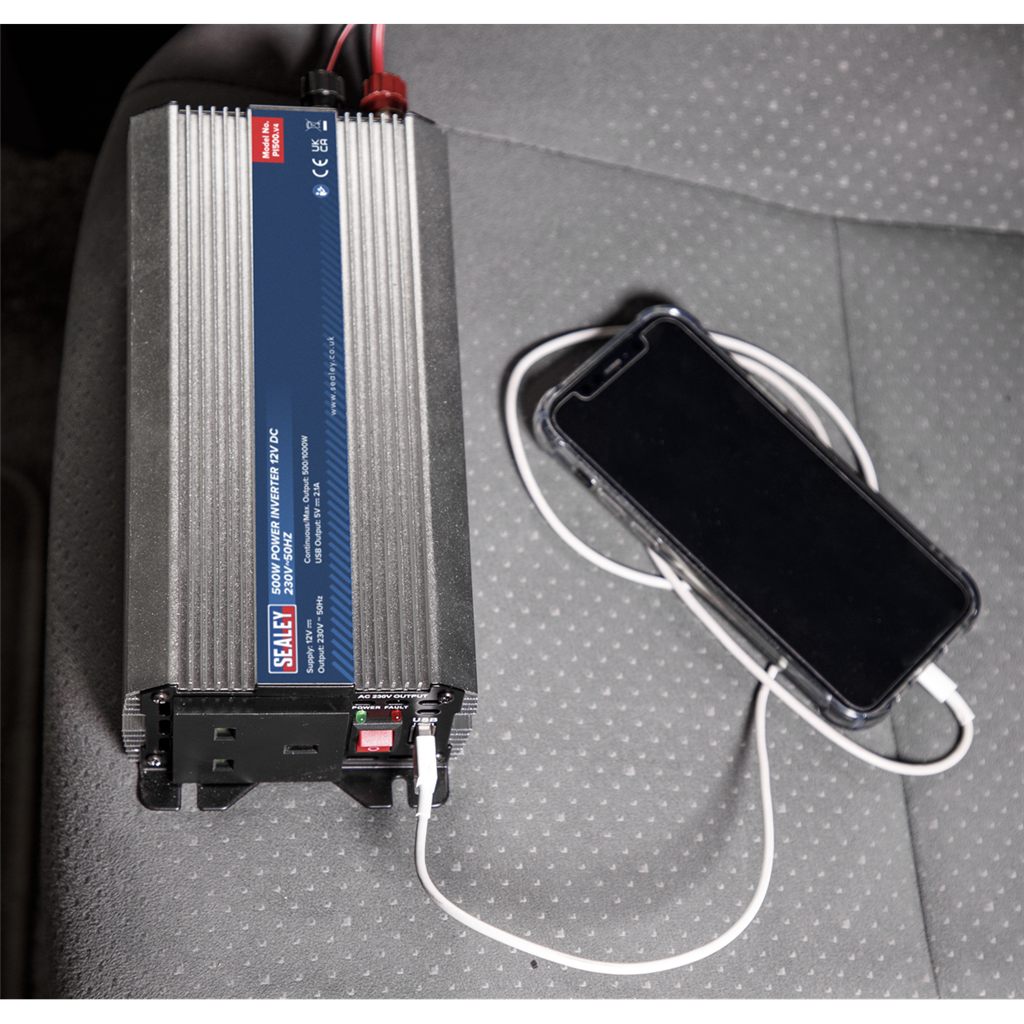 Power Inverter 500W 12V DC - 230V~50Hz