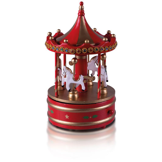 Wooden Carousel Music Box