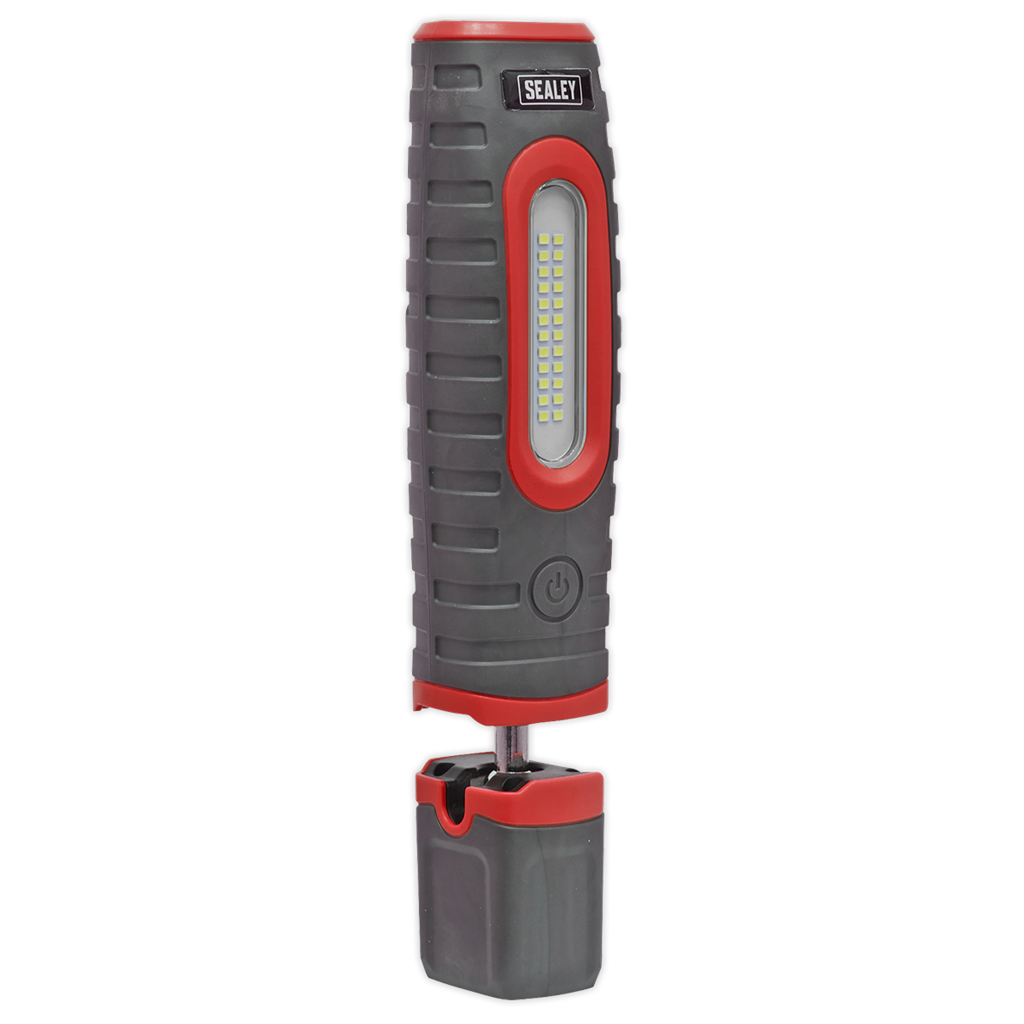 Rechargeable 360&#176; Inspection Light 24 SMD & 3W SMD LED Red 2 x Lithium-ion