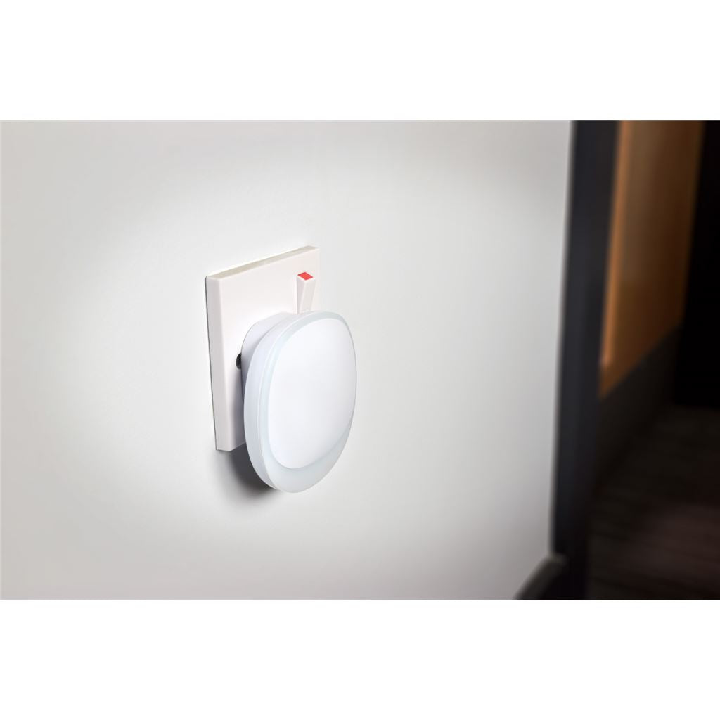 Wireless Plug-in Doorbell with LED Alert - White