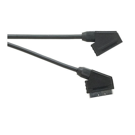 Standard Scart Plug to Scart Socket TV and Video Lead All Pins Connected